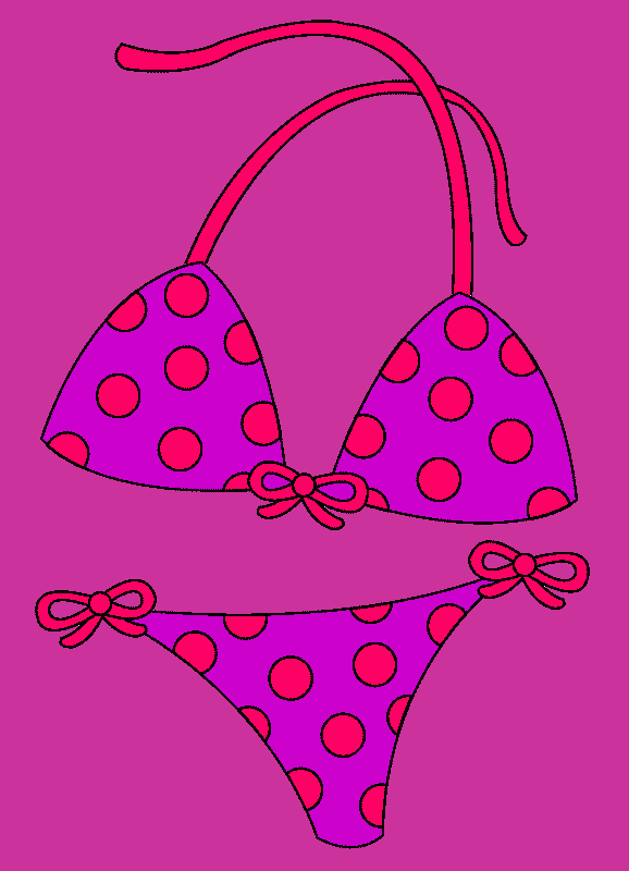 bikini para colorear