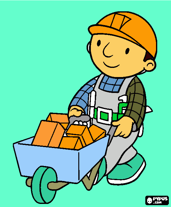 Bob carretilla para colorear