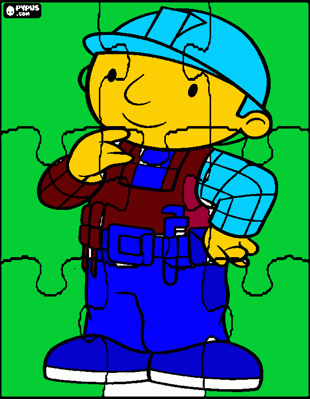 bob construye para colorear