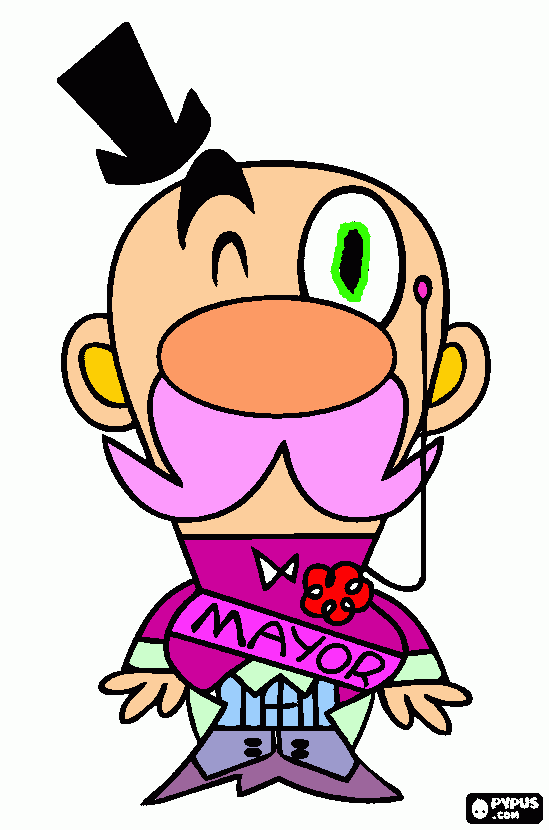 Bob Mayor para colorear