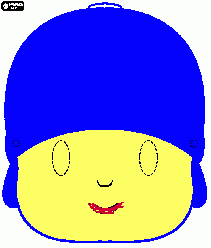 bobek para colorear