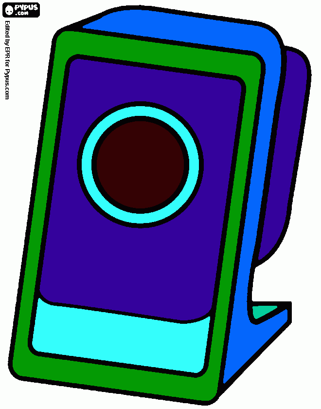 Bocina para colorear