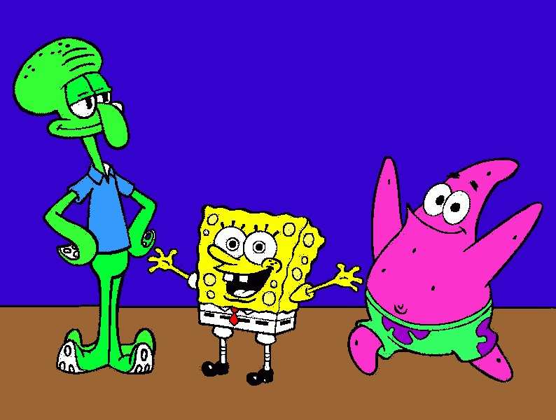 bod esponja y sus amigos para colorear