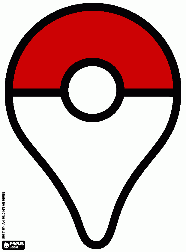 bola de picachu para colorear