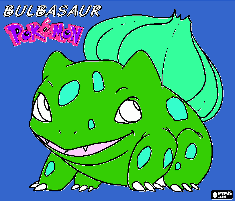 bolbasaur para colorear