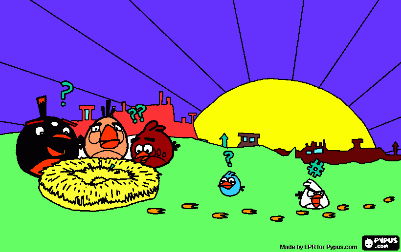 bonito y es de los angry birds para colorear