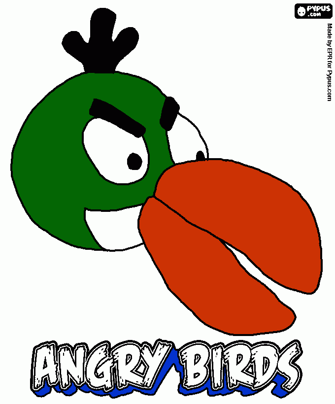 boomerang bird para colorear