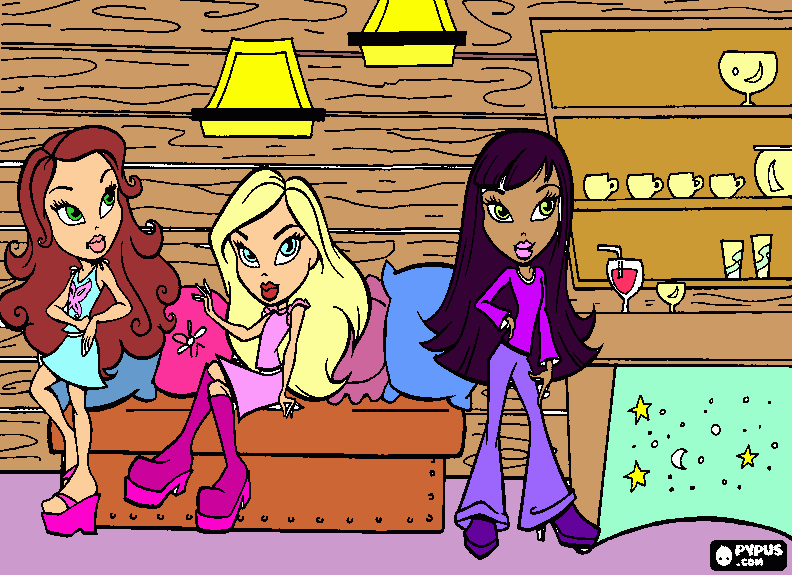 Bratz-Melanie para colorear