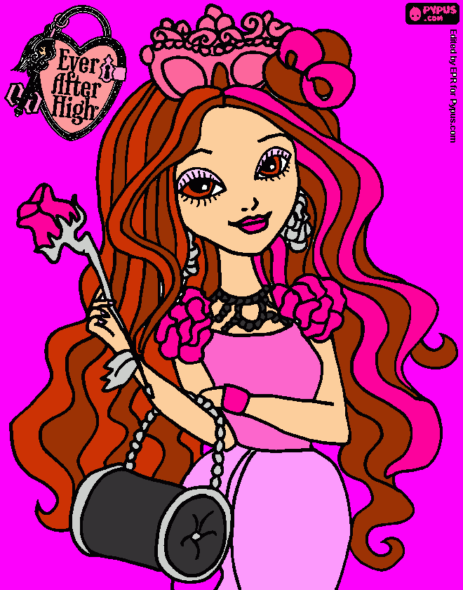 Briar Beauty,la hija de la Bella Durmiente para colorear