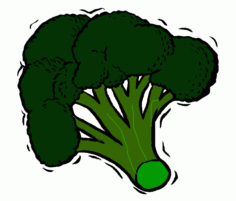 brocoli para colorear
