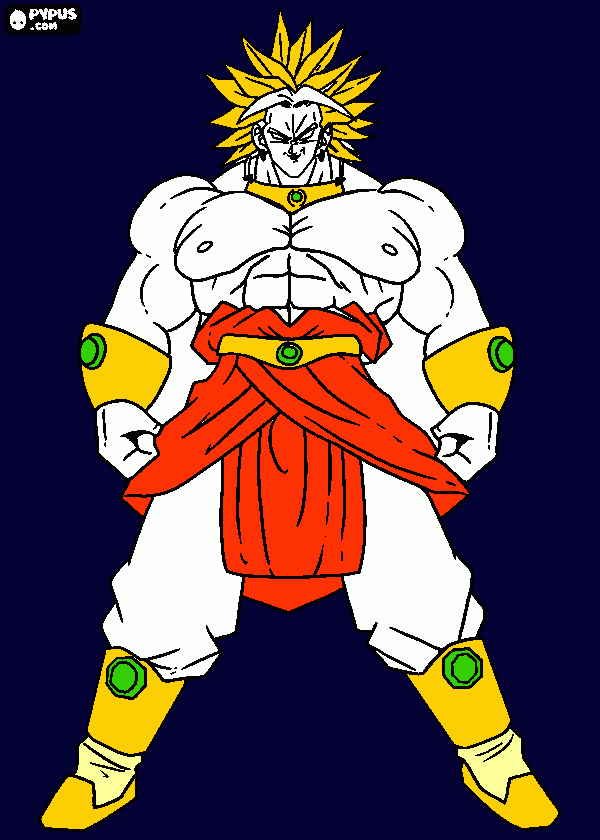 Broly Ssj 2 Para Colorear Broly Ssj 2 Para Imprimir