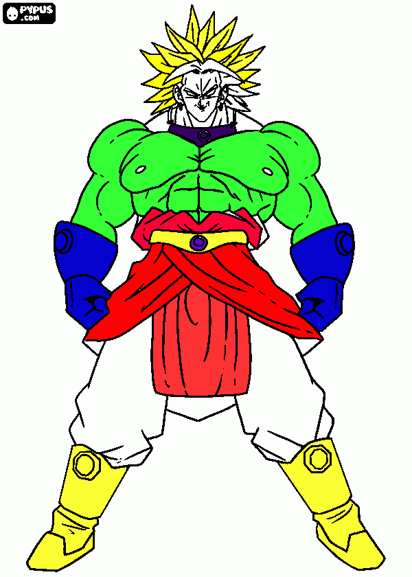 BROOLY para colorear