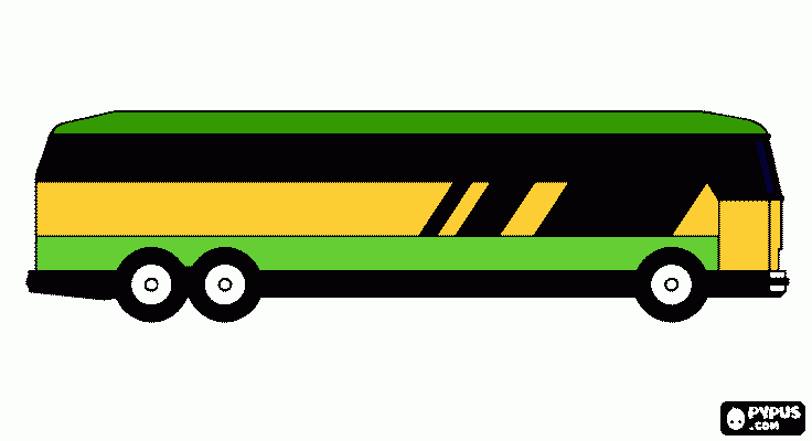 bus de viaje  para colorear