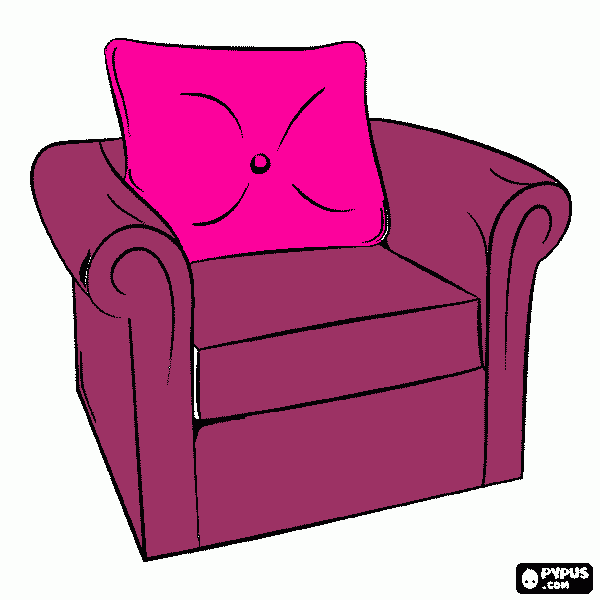 Butaca para colorear