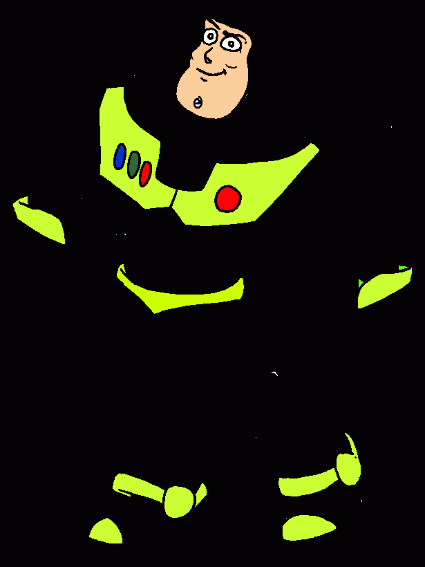 buzz lightyear fosforescente para colorear