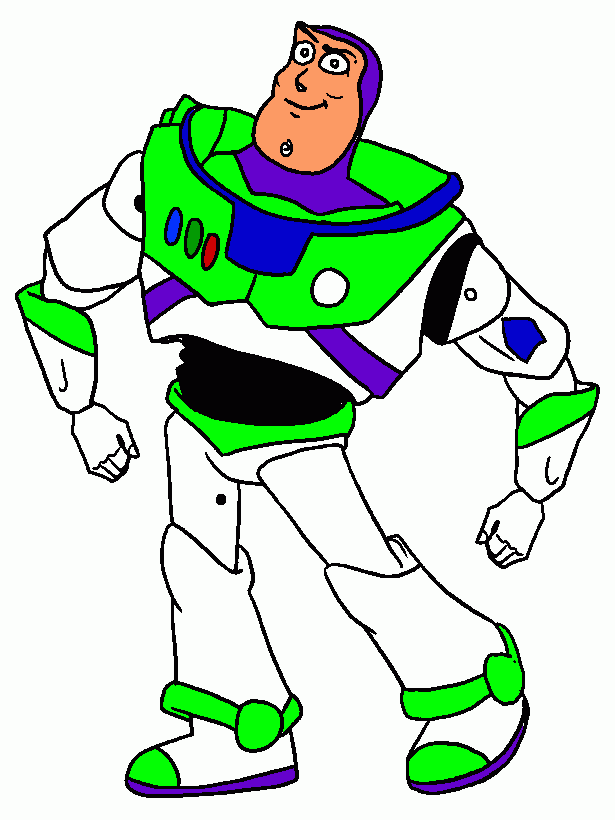 Buzz pintado en PC para colorear