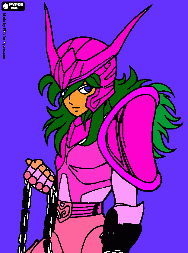 caballero del zodiaco para colorear