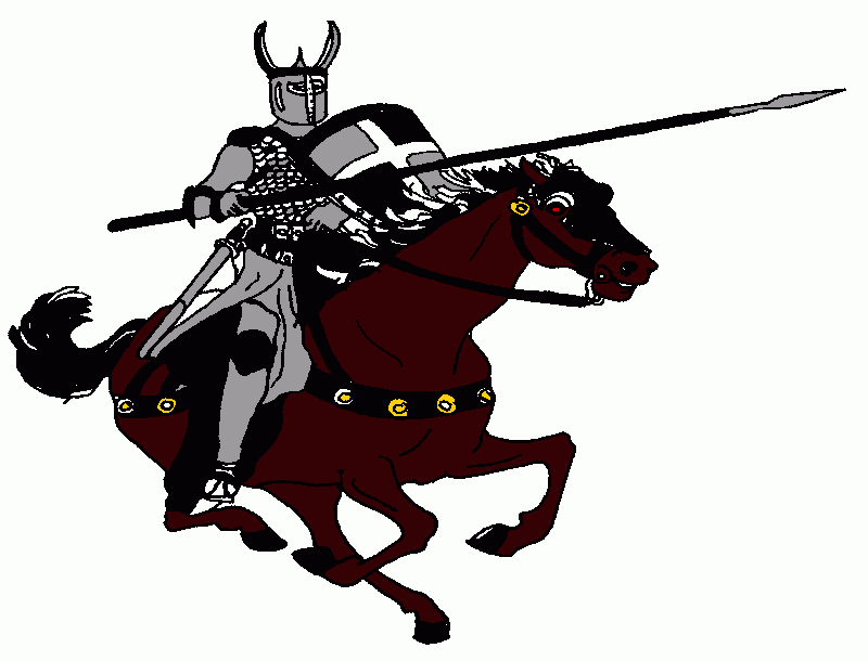 caballero negro para colorear