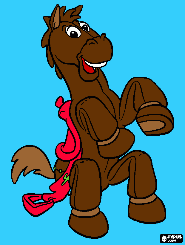caballito tiro al blanco de la pelicula toy story para colorear