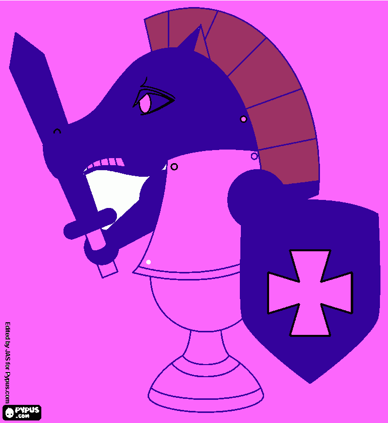 CABALLO AJEDREZ para colorear
