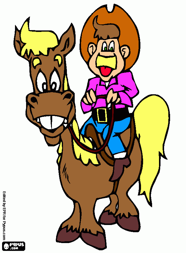 caballo dentudo para colorear