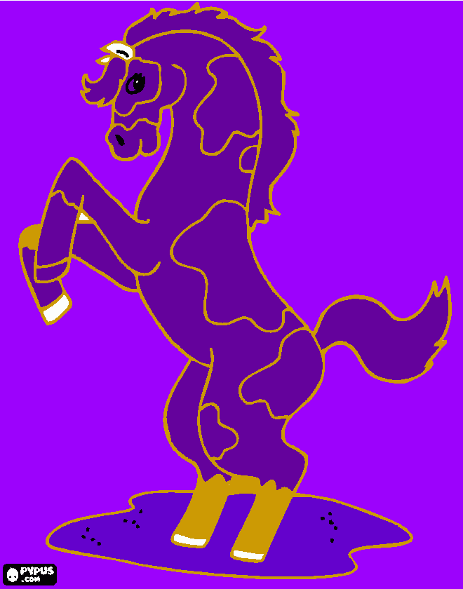 caballo leo para colorear