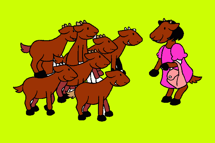 cabritas para colorear