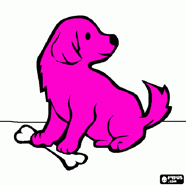 cachorrito para colorear