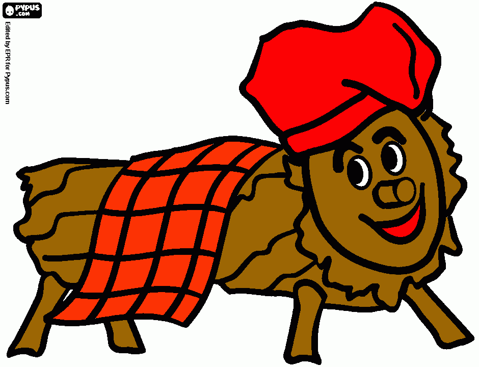 cagatio para colorear