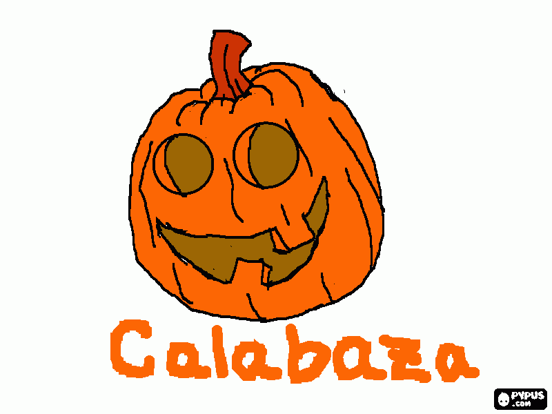 calabaza , halloween. para colorear