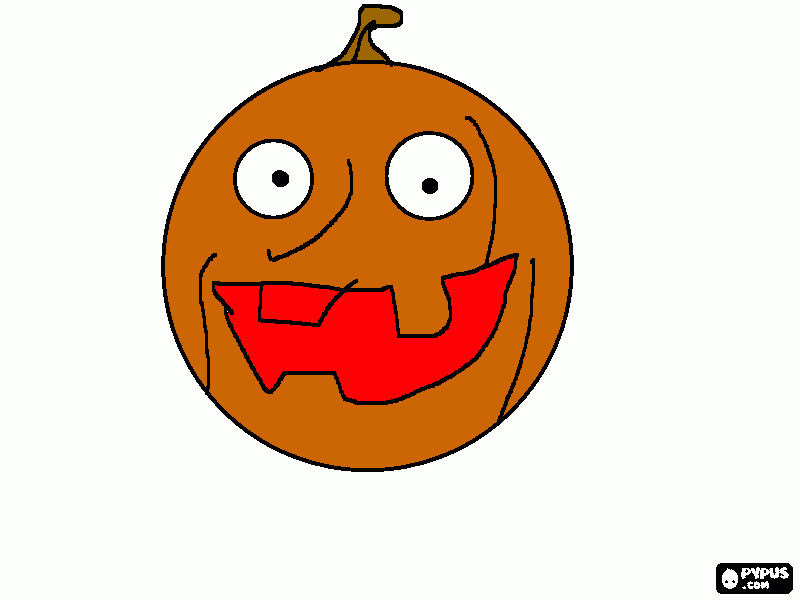 calabaza hallowen para colorear