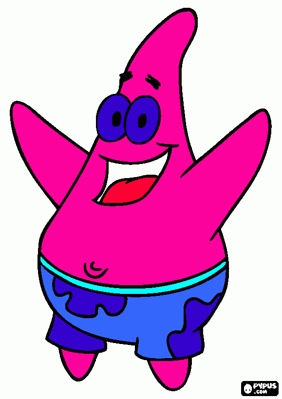 calamardo de colores para colorear