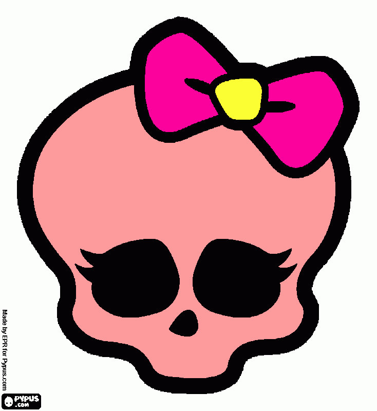 calavera para colorear