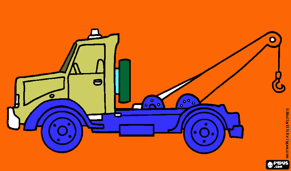 Camion Volqueta de Navidad Papa Noel para colorear