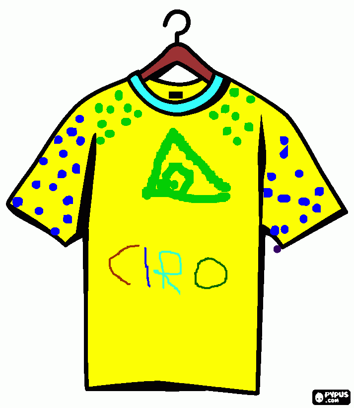 camiseta ciro para colorear