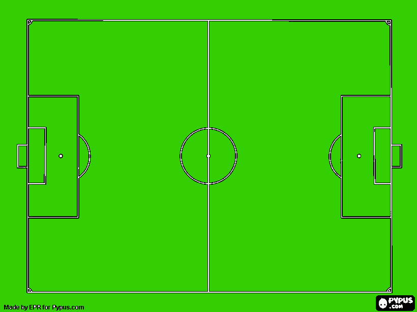 campo de futbol para colorear