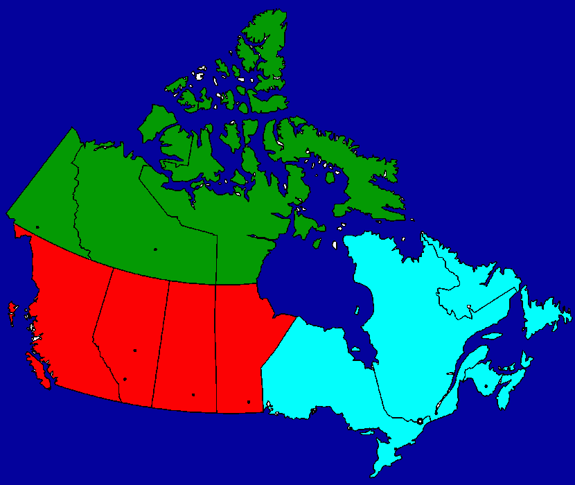 Canada mapa libro para colorear