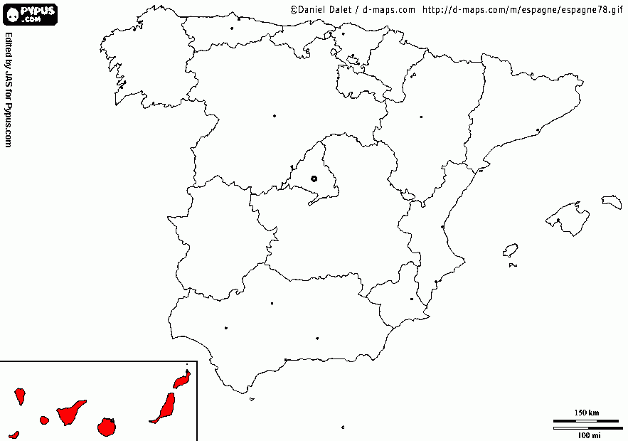 canarias para colorear