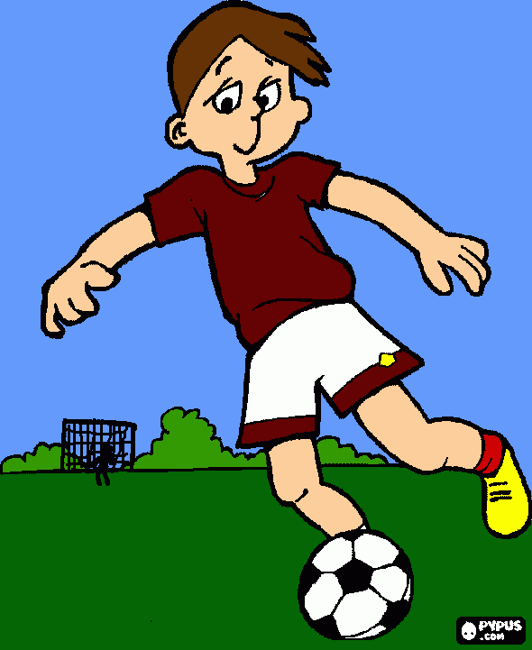 cancha futbol para colorear