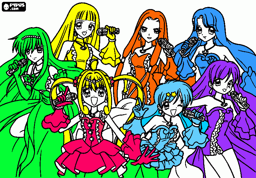 cantantes para colorear