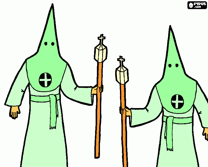 capirotes para colorear