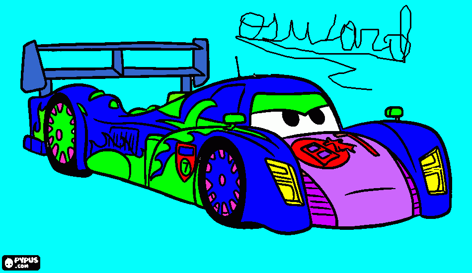 car  para colorear