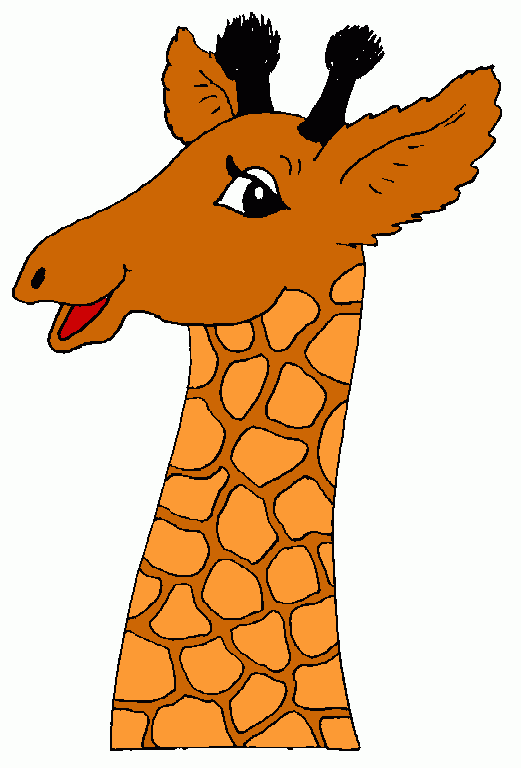 cara de jirafa para colorear