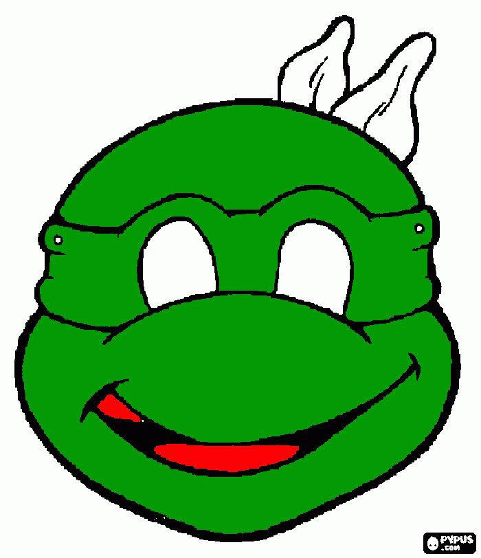 cara de tortuga para colorear