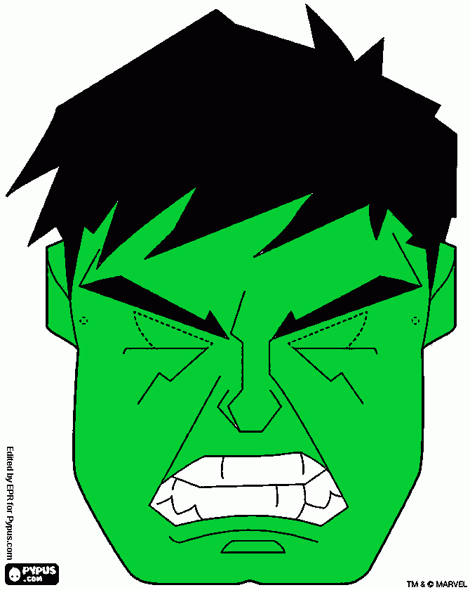 cara enojado para colorear
