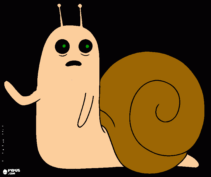 Caracol Hora Aventura Poseido por el Lich para colorear