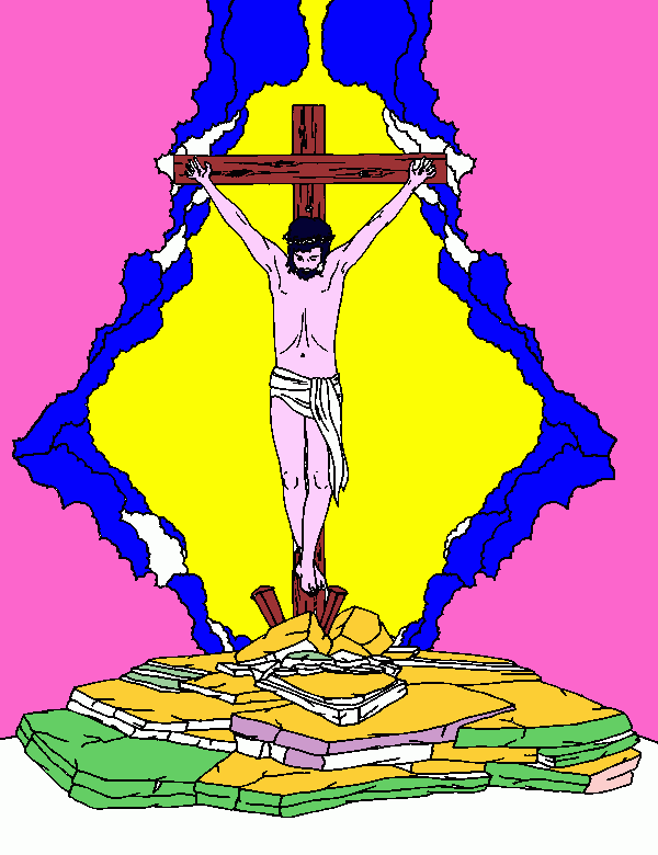CARATULA JESUCRISTO para colorear
