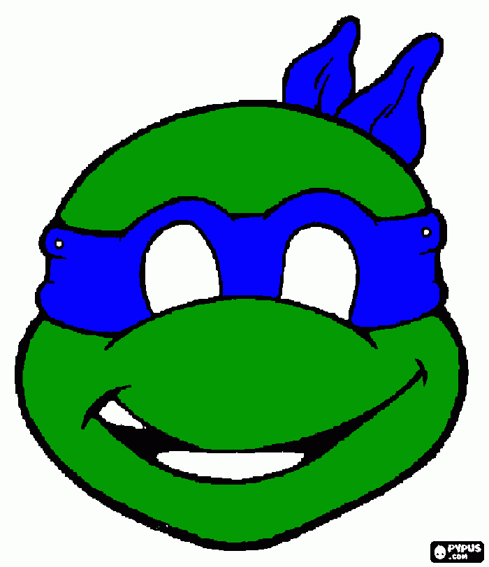 careta para colorear
