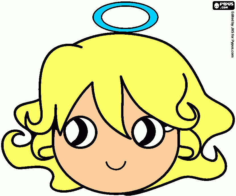 carnaval máscara de ángel para colorear