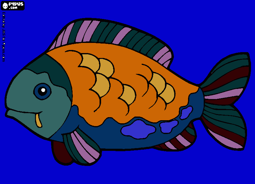 carpa para colorear